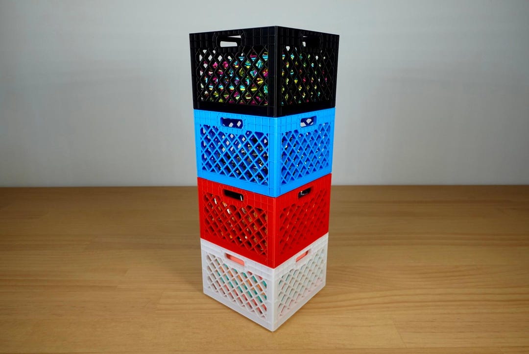 Milk Crate Desk Organizer - Etsy