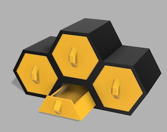 Honeycomb Desk Organizer - 3D Printed