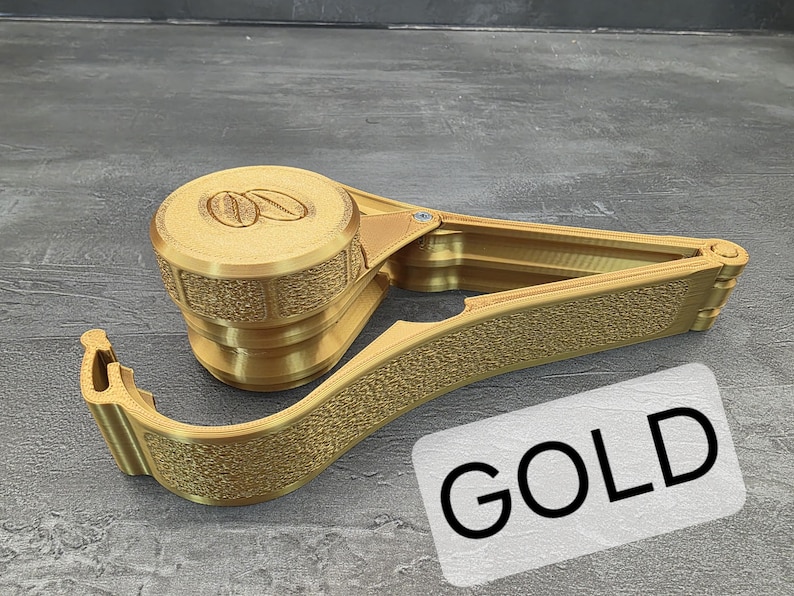 Coffee Yerba Mate Bag Clip Storage Many Colors Bag Clip Closure for Bags Screw Closure Clip Opening Bag Clip Coffee Gold