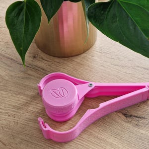 Coffee Yerba Mate Bag Clip Storage Many Colors Bag Clip Closure for Bags Screw Closure Clip Opening Bag Clip Coffee Pink