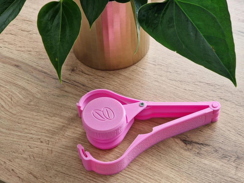 Coffee Yerba Mate Bag Clip Storage Many Colors Bag Clip Closure for Bags Screw Closure Clip Opening Bag Clip Coffee Pink