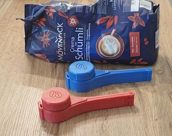 Kaffee Yerba Mate Verschlussclip Aufbewahrung viele Farben Bagclip Verschluss für Beutel Schraubverschluss Clip Öffnung Beutelklammer coffee