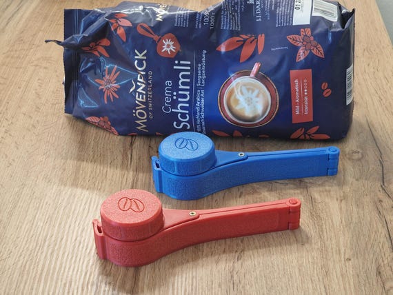 Kaffee Yerba Mate Verschlussclip Aufbewahrung viele Farben Bagclip Verschluss für Beutel Schraubverschluss Clip Öffnung Beutelklammer coffee