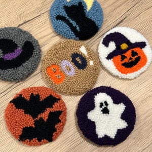 Halloween Car Coasters! - Set of 2! - 2 for 15!