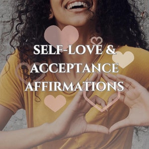 50 positieve dagelijkse affirmaties voor zelfliefde en acceptatie | Instant mobiele video I afdrukbare kaarten | Dagelijkse positieve boost I Zelfhulp I Groei