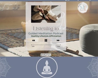 Meditación guiada Estilo de vida saludable Afirmaciones guiadas Audio y video