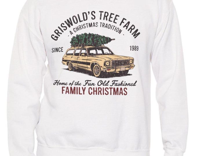 Griswold's Tree Farm Christmas Sweatshirt: Vintage Holiday Movie Crewneck
