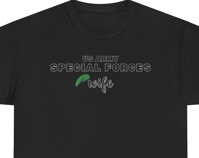 US Army Special Forces Wife T-Shirt | Green Beret Military Spouse Tee