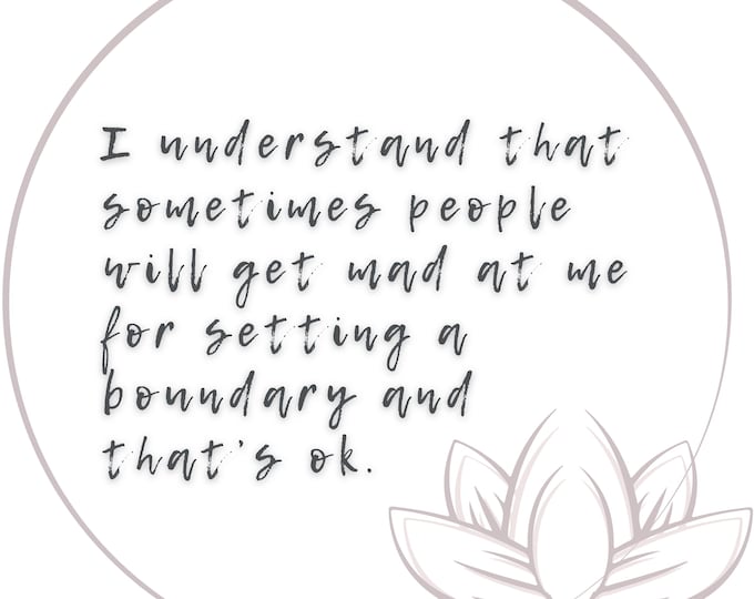 35 Positive Affirmations for Healthy Boundaries | Mobile Video & Printable Cards | Boost Confidence and Self-Esteem Daily