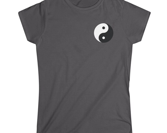 Yin Yang Soft T-Shirt | Unisex Tee | Balance and Harmony Top | Yoga & Meditation Apparel | Minimalist Cotton Tee | Spiritual Gift Idea