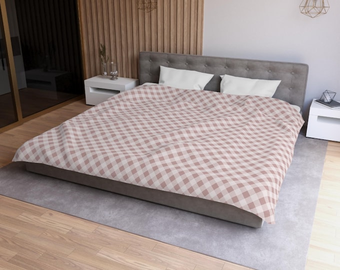 Plaid Perfection: Stylish Microfiber Duvet Cover for a Chic Bedroom Upgrade | Modern Minimalist Home Decor | Soft & Stylish Sleep Essentials