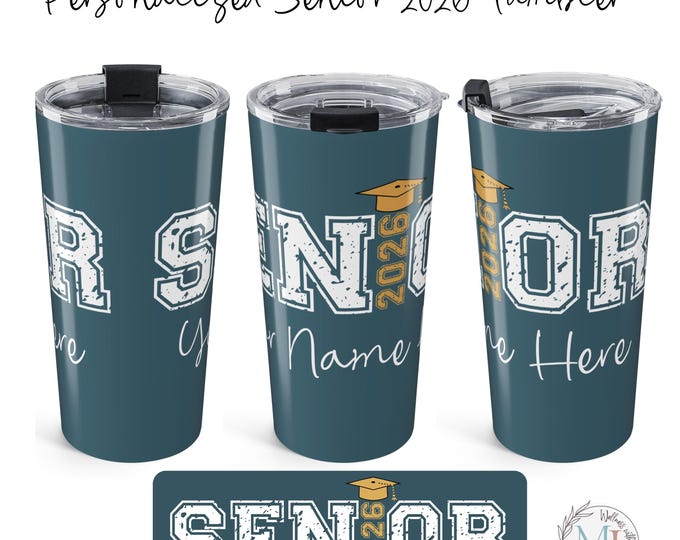 Senior 2026 Tumbler | Personalized Graduation Name Insulated Cup