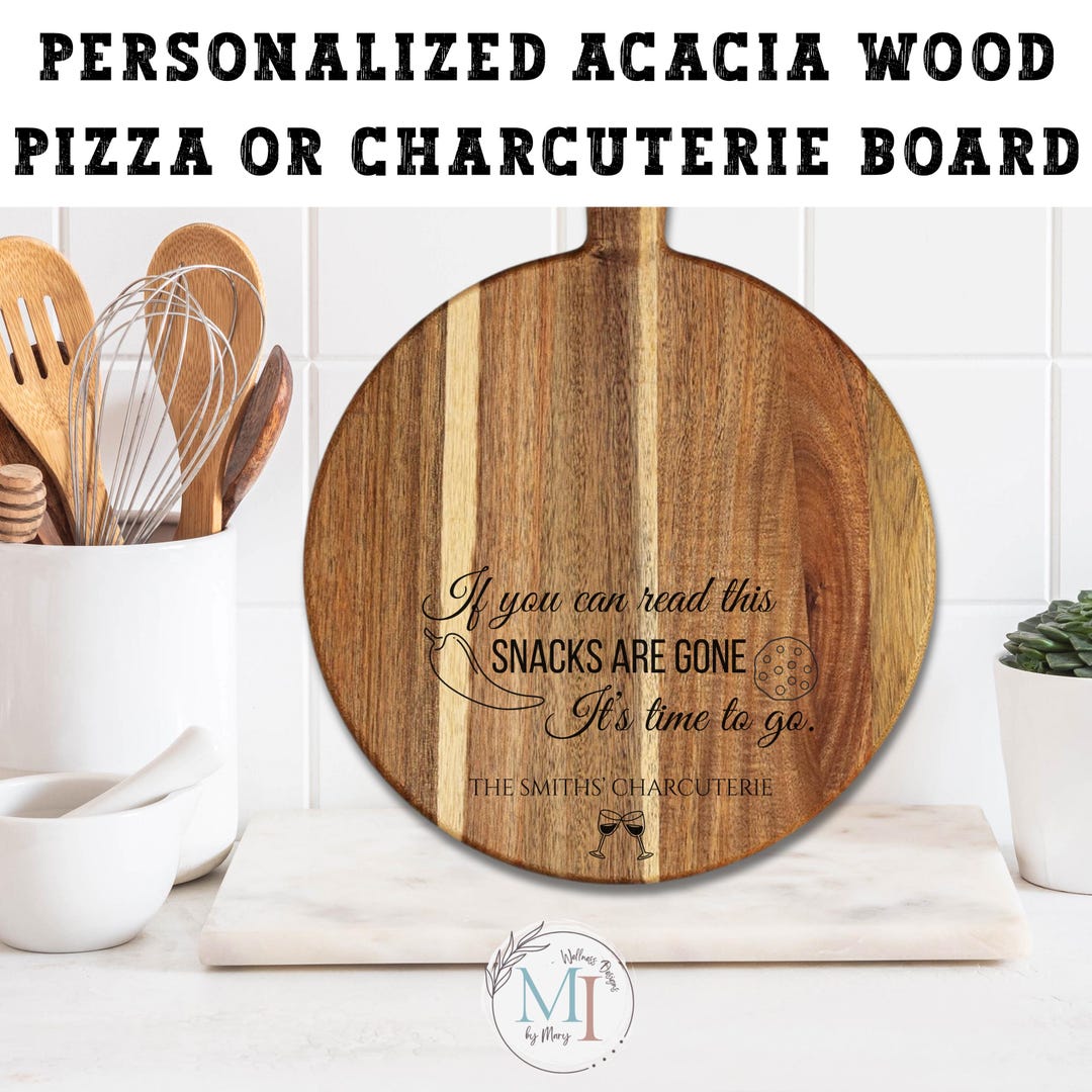 Personalized Acacia Charcuterie Board: Funny Engraved Snack Board - Etsy