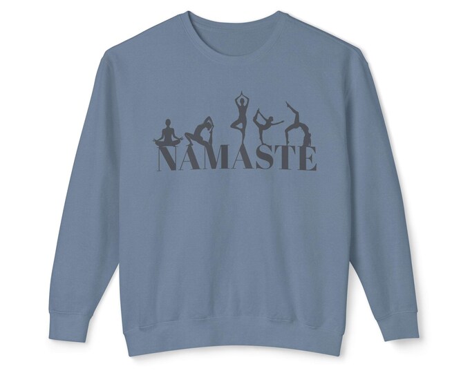 Namaste Yoga Sweatshirt: Comfort Colors Unisex Pullover