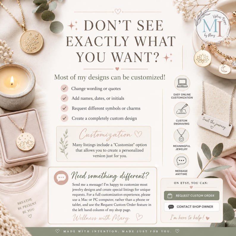 Just Breathe Ring: Hypoallergenic Adjustable Affirmation Jewelry, Gold or Silver, Personalized Pouch & Story Card image 17