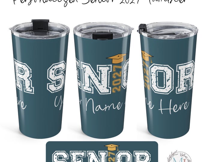 Senior 2027 Tumbler | Personalized Graduation Name Insulated Cup