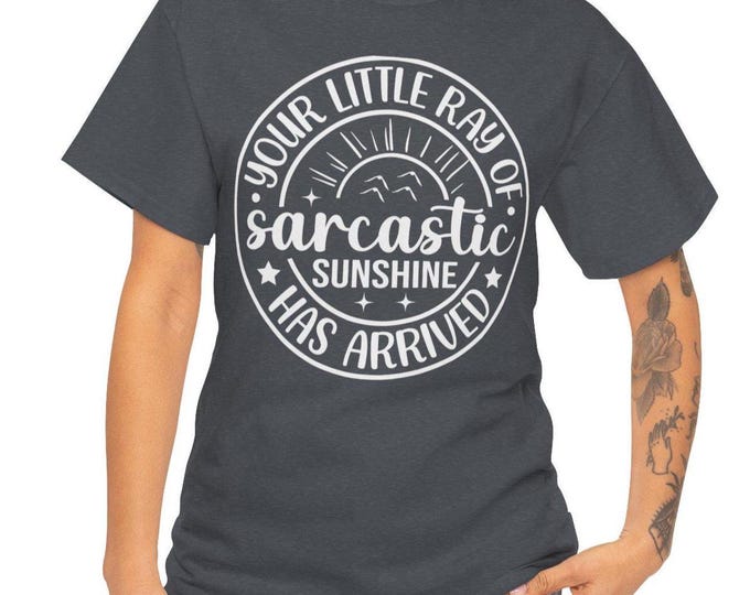 Sarcastic Sunshine Cotton Tee: Funny Unisex Shirt
