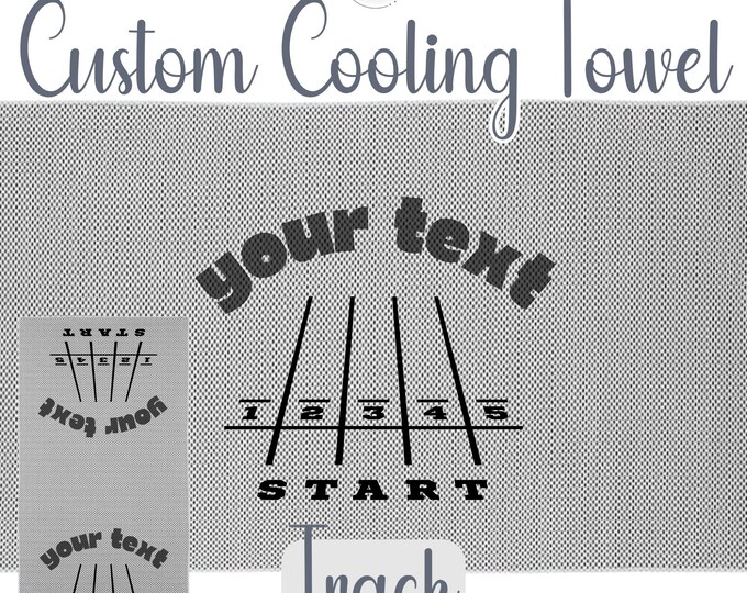 Personalized Cooling Towel for Sports & Outdoor Activities | Custom Text and Graphics Microfiber Towel for Gym, Yoga, Golf I Free Shipping