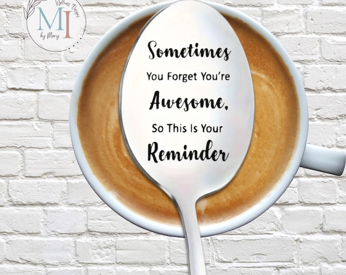 Personalized Engraved Spoon | Gifts for Ice Cream, Coffee, Tea, Dessert, Peanut Butter | Funny & Sweet Laser-Etched Spoons |