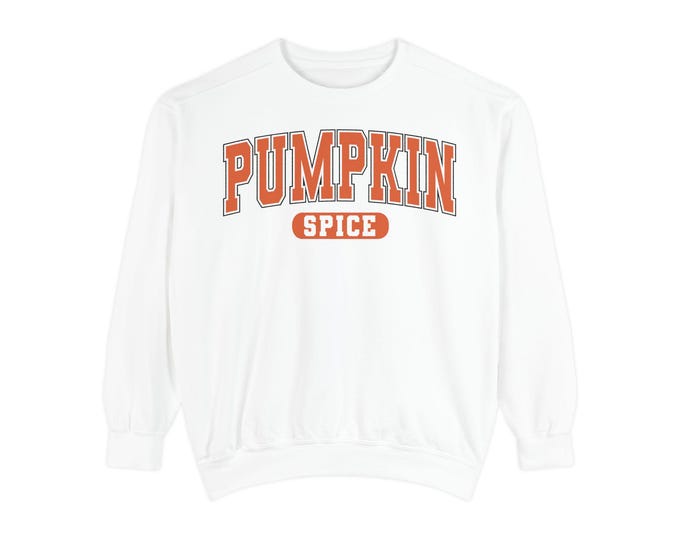 Pumpkin Spice Sweatshirt | Comfort Colors Cozy Fall Crewneck | Autumn Pullover | Halloween & Thanksgiving Gift | Unisex Comfy Fall Apparel