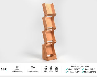 Trade Display Shelf CNC Laser Cut Files: DIY Woodworking Plan (Digital Download)