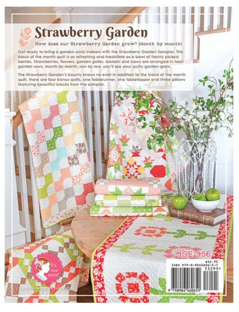 Pre-order Strawberry Garden Quilt Book Fig Tree Quilts-Exp Delivery May 2024 NEWEST Title Joanna Figueroa It's Sew Emma Lori Holt Book image 8
