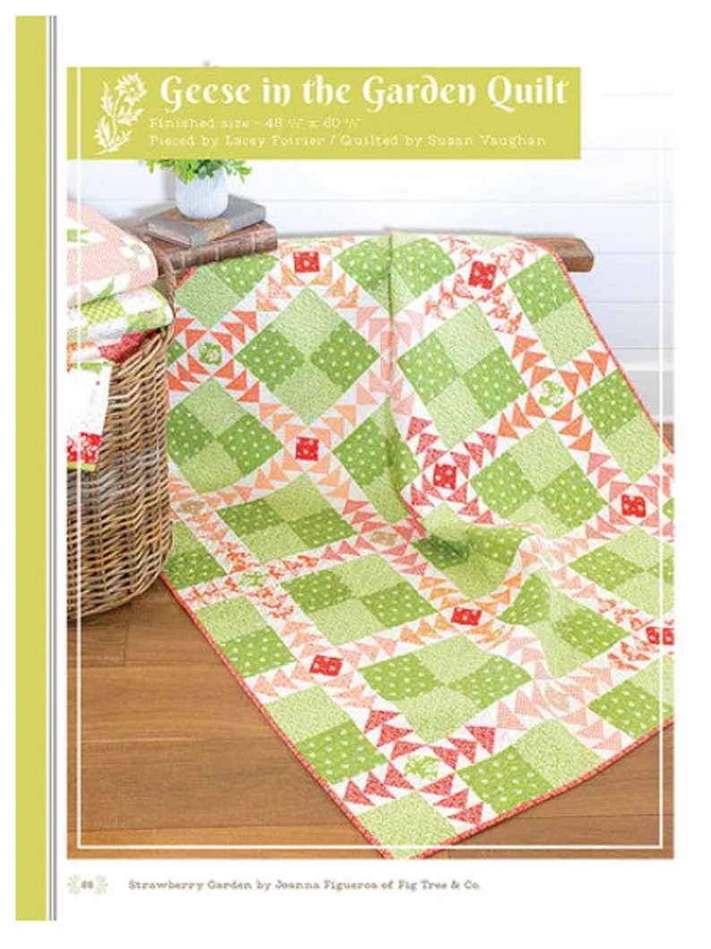Pre-order Strawberry Garden Quilt Book Fig Tree Quilts-Exp Delivery May 2024 NEWEST Title Joanna Figueroa It's Sew Emma Lori Holt Book image 2