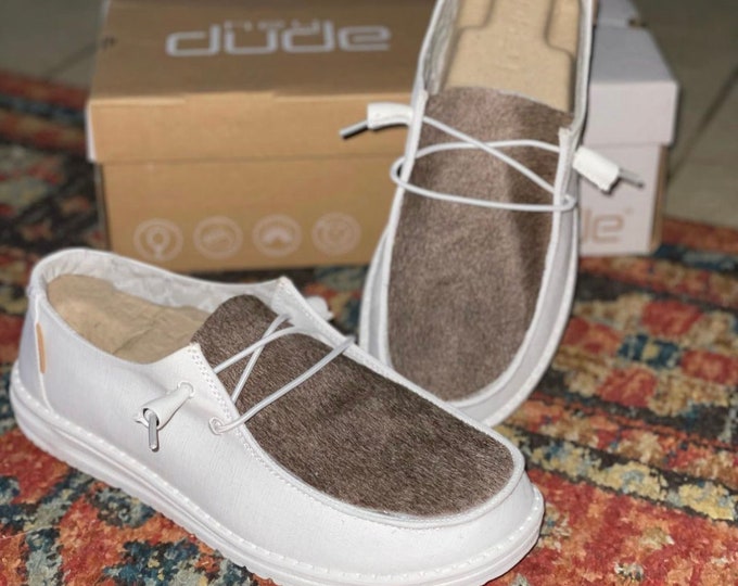 Featured listing image: Custom Cowhide Heydudes