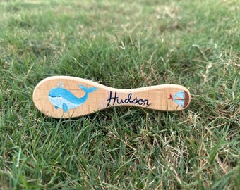 personalized hand painted baby hair brushes - baby shower, birthday gifts