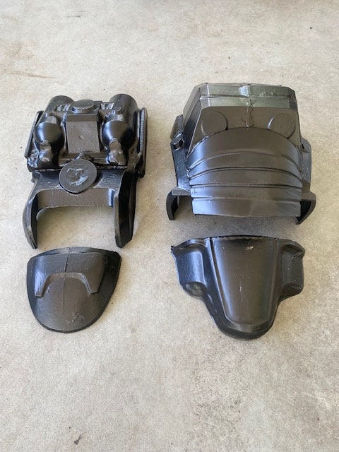 Life-sized T-45d Power Armor Torso Rig Front & Back PARTIALLY ASSEMBLED ...