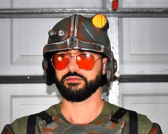 Combat Armor Helmet - Full Helmet Kit - Thermoformed - Glow-In-The-Dark Headlamp