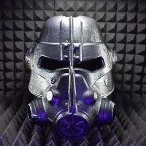 T-45D Power Armor Helmet (Bare-Bones Assembled) – Fallout Cosplay Prop | Thermoformed ABS Shell (No tubing or 3d-printed components)