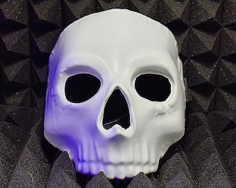 Tactical Phantom Skull Mask  DIY Special Forces Cosplay, Unpainted, Customizable, Thermoformed & Durable