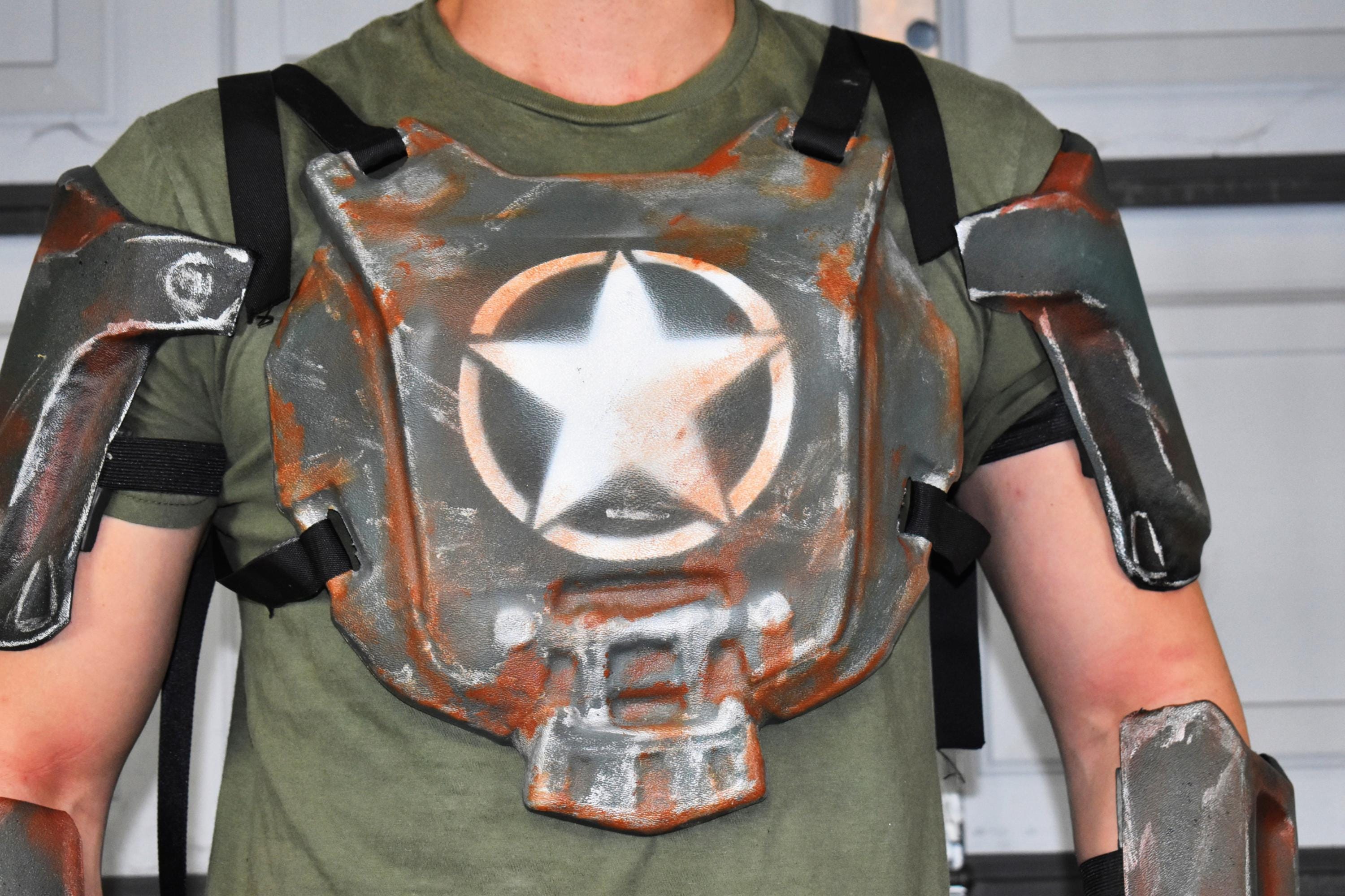 Combat Armor Chest Piece Armor DIY Kit - ThermoFormed ABS Plastic