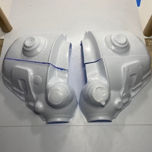 T-45d Power Armor HELMET Kit - DIY Cosplay (UNASSEMBLED) - Vacuum-Formed - Raw Shells