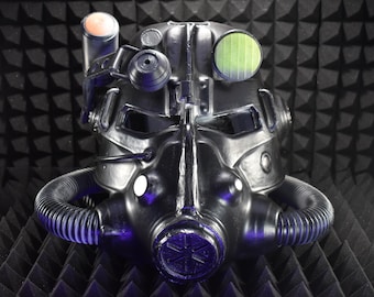 T45d Power Armor Helmet | Cosplay DIY Kit | Glow in the Dark Lamp - Assembled | Unpainted