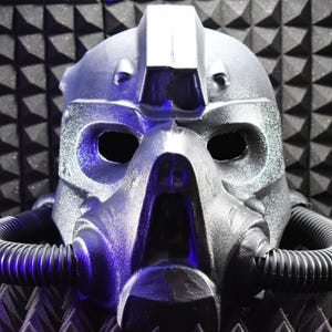 T-65 Power Armor Helmet Kit (Unassembled) – Fallout 76 DIY Cosplay | Thermoformed ABS Shell + Lens + Tubing + Foam