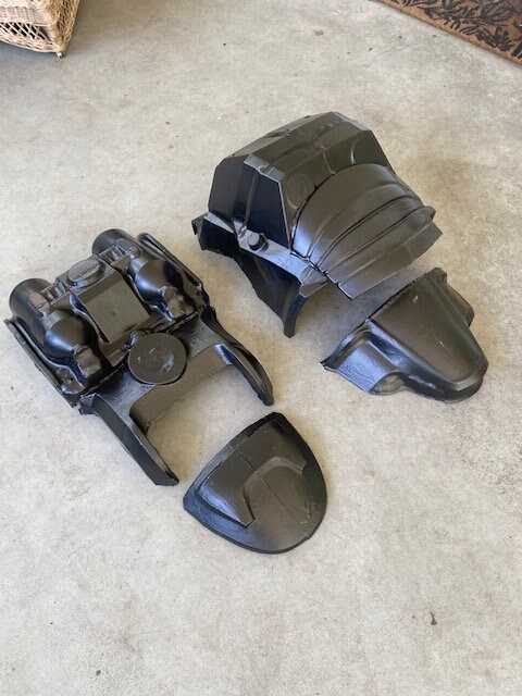 Life-sized T-45d Power Armor Torso Rig Front & Back PARTIALLY ASSEMBLED ...