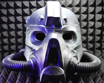 T-65 Power Armor Helmet Kit (Unassembled)  Fallout 76 DIY Cosplay | Thermoformed ABS Shell + Lens + Tubing + Foam