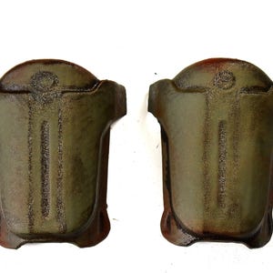 Kit de cosplay de placas de hombro de armadura de combate Fallout (sin ensamblar) / ABS moldeado al vacío crudo, oliva o desgastado