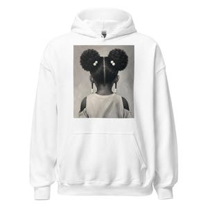 Afropuffs hoodie – Black Girl Hair Art, Cultural Fashion Hoodie