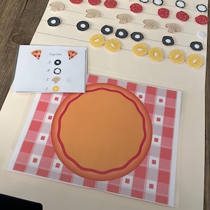 ピザのファイルフォルダーゲーム/タスクマットを作ろう
