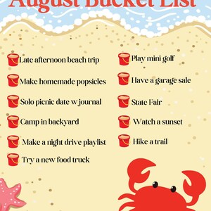 Mini Bucket Lists 12 Month Bucket List - Etsy