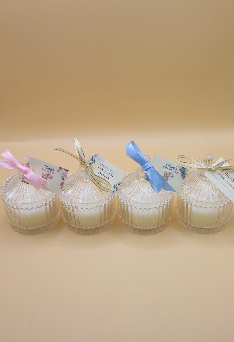 Baby Shower Party Favors - Candles | Baby Girl | Personalized Baby Shower Party Favors | Customized Baby Shower Party Favors |