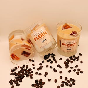 Candela al caffè freddo (9oz) / Candela al caffè freddo / Profumata al caffè / Decorazione per bar del caffè / Decorazione per caffè / Regalo per lui / Regalo per lei