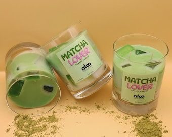 Iced Matcha Candle (9oz) | Matcha Latte Candle | Coffee Scented | Coffee Bar Decor | Coffee Decor | Gift for Him | Gift for Her