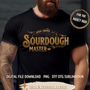 Camiseta para hombre con diseño de masa madre, ideal para el Día del Padre, cumpleaños o como regalo para amantes del pan artesanal, preparacionistas y granjeros. ¡Un éxito de ventas!