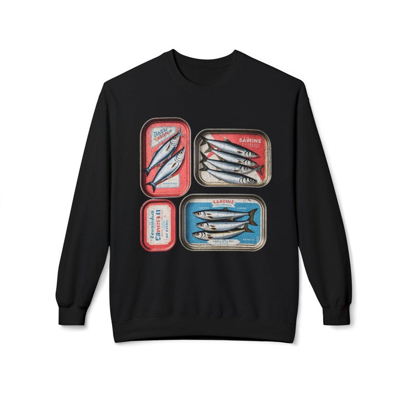 Sardines Sweatshirt Back Printed