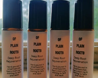 Deep Root 10mL Rejuvenation Roller ~ Of Plain Roots Skin Nutrition ~ natural, raw simple ingredients