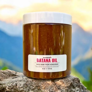 100% Organic  Pure Batana Oil from Honduras - Undiluted, Raw & Unrefined - Natural Batana Oil - Packed in USA